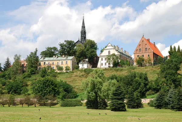 Oude stad in sandomierz — Stockfoto