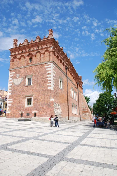 Altes Rathaus in Sandomierz, Polen. — Stockfoto