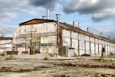 Abandoned Industrial Warehouse clipart