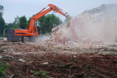 Heavy bulldozer clipart