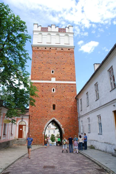 Street in Sandomierz — Stock Photo, Image