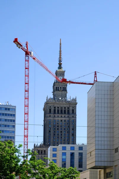 Paleis voor cultuur en wetenschap in Warschau — Stockfoto