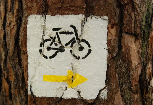 Bisiklet işareti — Stok fotoğraf