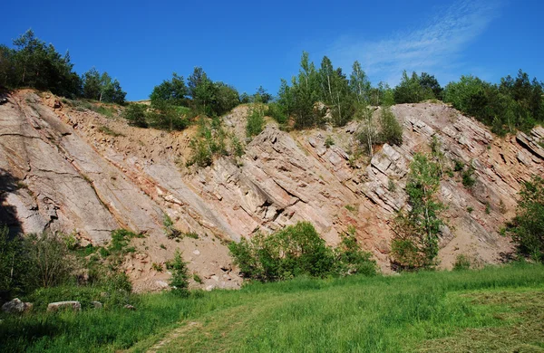 Steinbruch-Tagebau — Stockfoto