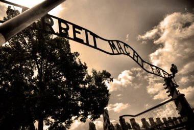 Auschwitz Birkenau camp clipart