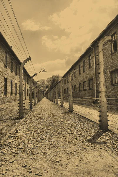 Auschwitz birkenau lägret — Stockfoto