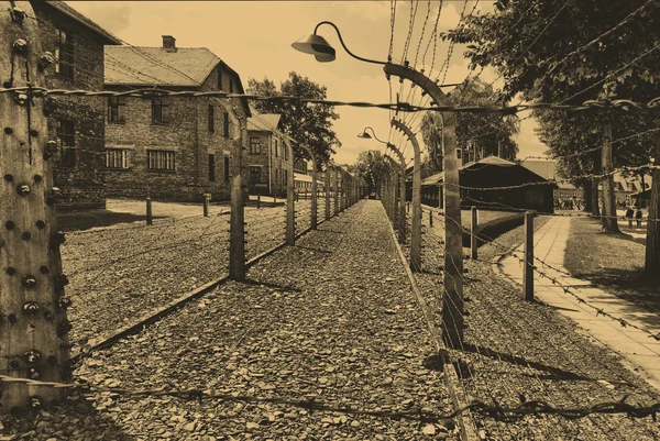 Auschwitz Birkenau camp — Stock Photo, Image
