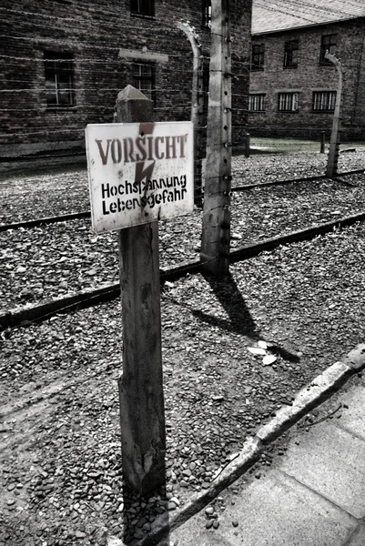 Auschwitz Campo de Birkenau — Foto de Stock