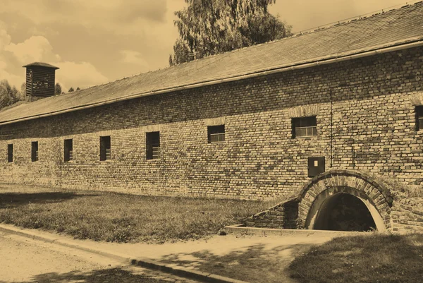 Auschwitz - Birkenau leir – stockfoto