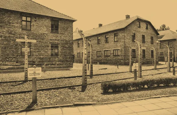 Аушвиц-Биркенау — стоковое фото