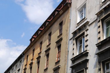 cracow ana meydanında eski ev