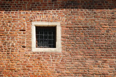 Window of a medieval building clipart