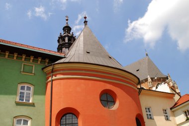 maLy rynek içinde Krakov, Polonya