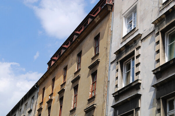 Part of a historic building on Market Square in Krakow. Poland
