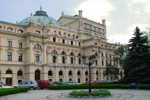 巴洛克风格剧院建于 1892 年在克拉科夫 — 图库照片