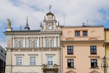 cracow ana meydanında eski ev