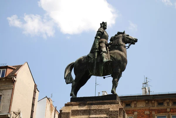 Статуя короля Владислава Ягайла — стокове фото