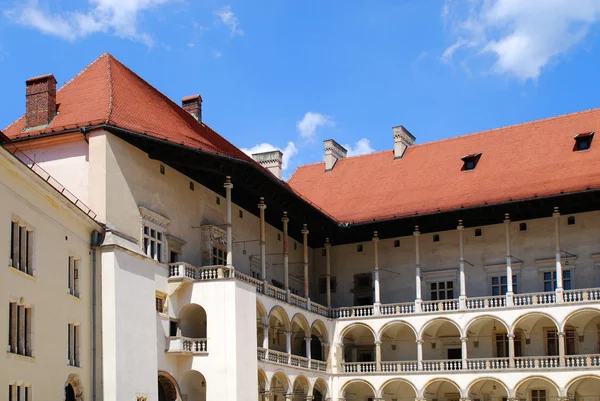 Portici rinascimentali. Castello Reale di Wawel a Cracovia — Foto Stock