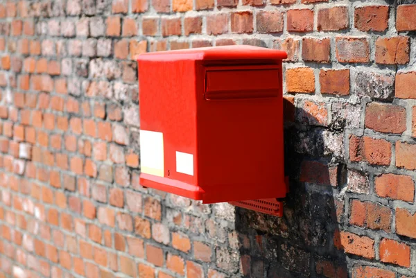 Piros postai doboz — Stock Fotó