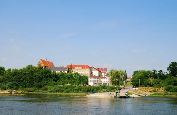 Βιστούλα, ποταμό, στο zawichost, Πολωνία — Φωτογραφία Αρχείου