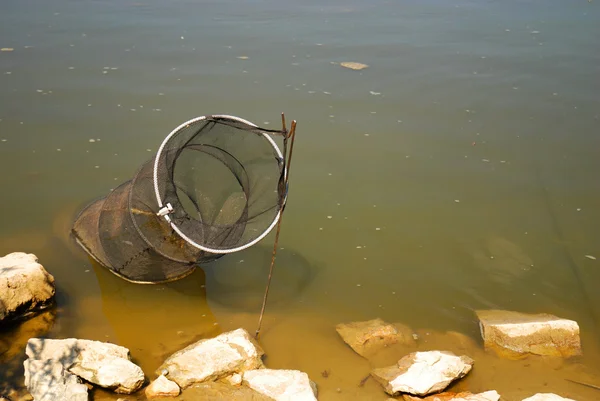 Πλέγμα για την αποθήκευση των ψαριών — Φωτογραφία Αρχείου