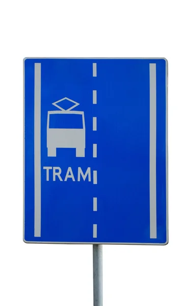Tram sign — Stock Photo, Image