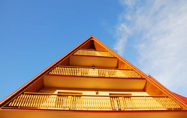 지붕 및 발코니 — 스톡 사진