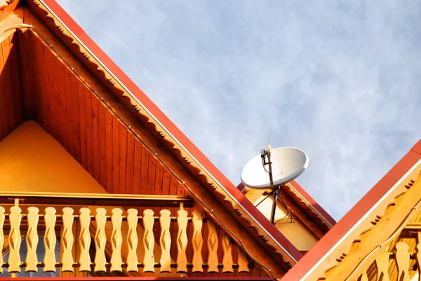 Dach i balkonem — Zdjęcie stockowe