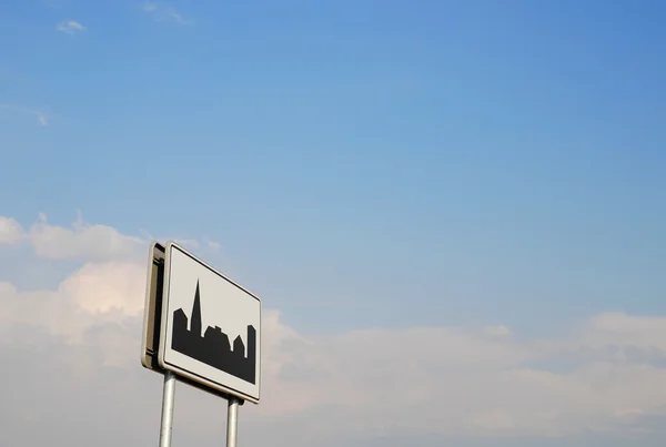Şehir işareti — Stok fotoğraf