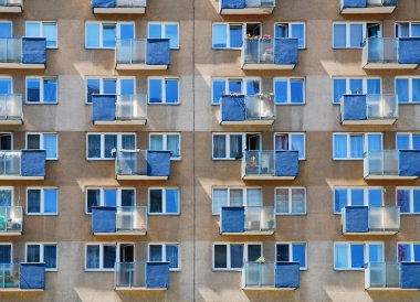 Windows and balconies clipart