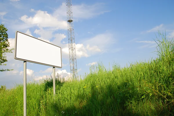 Boş billboard arka plan — Stok fotoğraf