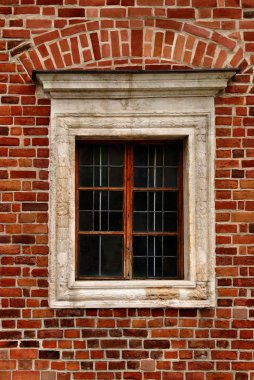 Window of a medieval building clipart