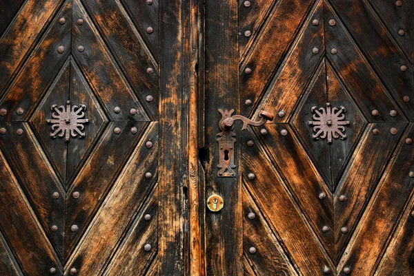 Ușă din lemn — Fotografie, imagine de stoc