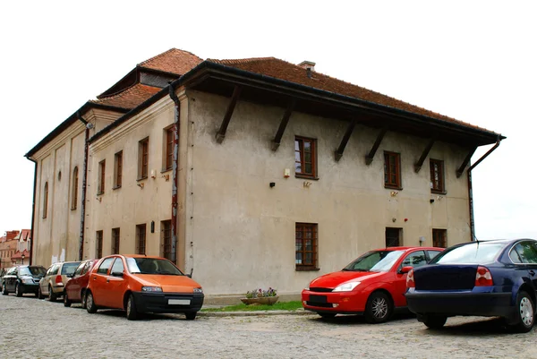 De oude synagoge in sandomierz, Polen — Stockfoto