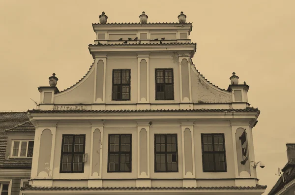 在桑多梅日，波兰的历史建筑 — 图库照片