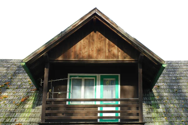Parte della casa in legno — Foto Stock