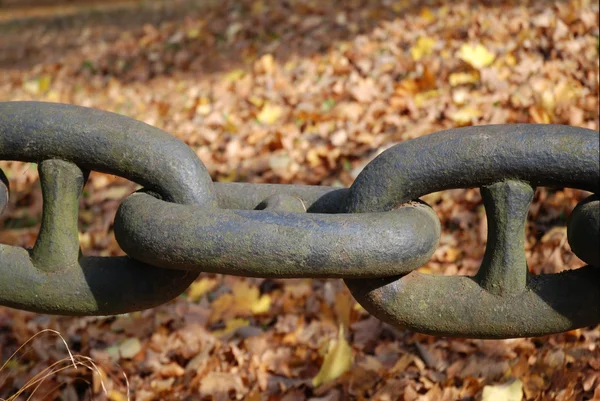 Żelaznymi łańcuchami — Zdjęcie stockowe