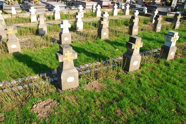 Militära kyrkogård — Stockfoto