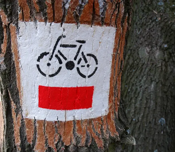 Značka jízdních kol — Stock fotografie