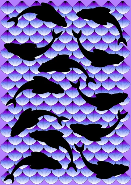Background fish — Stock Vector