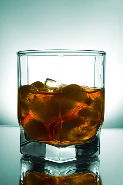 Stock image Glass from whiskey with ice