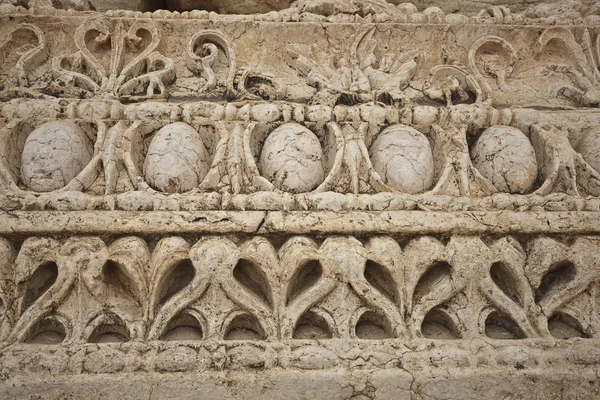 Decoratieve rand in de tempel van de bel, palmyra, Syrië — Stockfoto