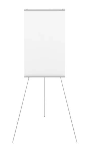Tabella a fogli mobili vuota isolata su bianco — Foto Stock