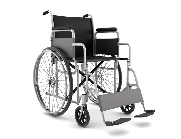 Инвалидное кресло изолировано на белом — стоковое фото