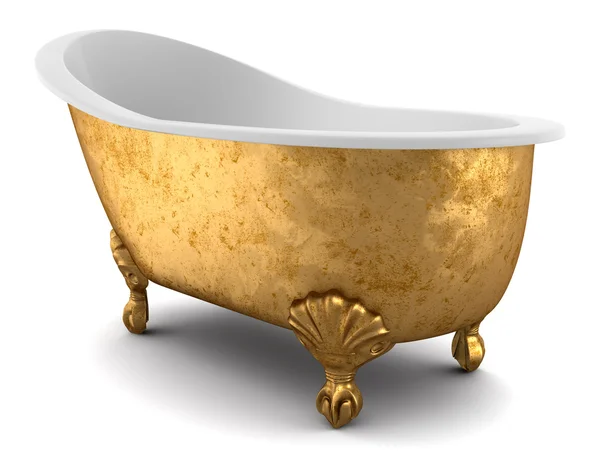 Classic bathtub isolated on white background — Stock Photo, Image