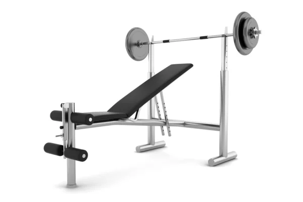 Gym bench isolated on white background — Stock Photo, Image