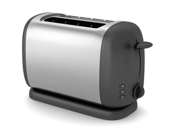 Toaster isolated on white background with clipping path — Stock Photo, Image