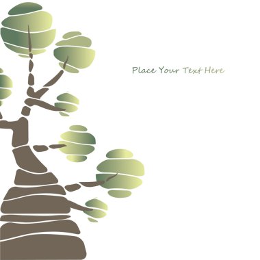 Abstract tree. vector illustration clipart