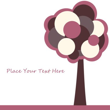 Abstract tree. vector illustration clipart