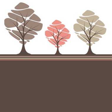 Abstract tree. vector illustration clipart